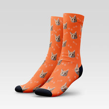 Load image into Gallery viewer, Custom Cat Socks With Your Kitty's Face