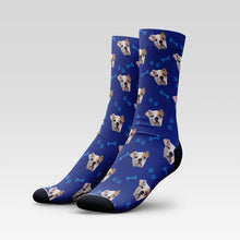 Load image into Gallery viewer, Custom Dog Socks Personalized With Your Pup's Face