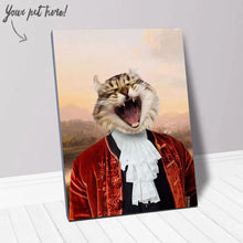 Load image into Gallery viewer, Earl E. Riser - Renaissance Inspired Custom Pet Portrait Canvas