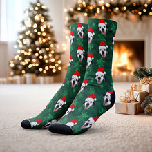 Load image into Gallery viewer, Feeling Flakey - Christmas Custom Pet Socks