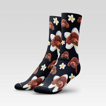Load image into Gallery viewer, Frangipani Custom Pet Socks - Personalized With Your Pet's Face