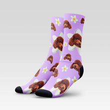 Load image into Gallery viewer, Frangipani Custom Pet Socks - Personalized With Your Pet's Face