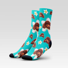 Load image into Gallery viewer, Frangipani Custom Pet Socks - Personalized With Your Pet's Face