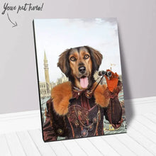 Load image into Gallery viewer, Gondola With The Wind - Renaissance Inspired Custom Pet Portrait Canvas