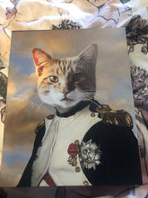 Load image into Gallery viewer, Test Napoleon Complex - Napoleon & Renaissance Inspired Custom Pet Portrait Canvas