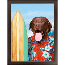 Load image into Gallery viewer, GNARLY - Custom Pet Portrait Framed Satin Paper Print