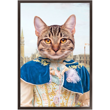 Load image into Gallery viewer, The Furnetian - Royalty & Renaissance Inspired Custom Pet Portrait Framed Satin Paper Print