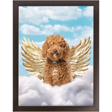 Load image into Gallery viewer, Golden Angel 2 - Heavenly Angels Inspired Custom Pet Portrait Framed Satin Paper Print