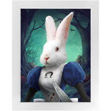 Load image into Gallery viewer, Malice In Chains - Evil Alice and Alice in Wonderland Inspired Custom Pet Portrait Framed Satin Paper Print