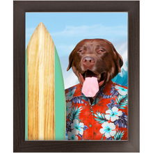Load image into Gallery viewer, GNARLY - Custom Pet Portrait Framed Satin Paper Print