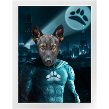 Load image into Gallery viewer, THE DARK BITE - Custom Pet Portrait Framed Satin Paper Print