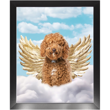 Load image into Gallery viewer, Golden Angel 2 - Heavenly Angels Inspired Custom Pet Portrait Framed Satin Paper Print