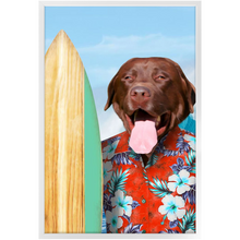 Load image into Gallery viewer, GNARLY - Custom Pet Portrait Framed Satin Paper Print