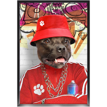 Load image into Gallery viewer, Furresh - Hip Hop & Rappers Inspired Custom Pet Portrait Framed Satin Paper Print