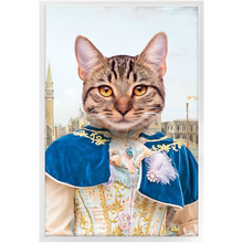 Load image into Gallery viewer, The Furnetian - Royalty & Renaissance Inspired Custom Pet Portrait Framed Satin Paper Print