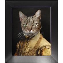 Load image into Gallery viewer, EARL E. BYRD - Renaissance Inspired Custom Pet Portrait Framed Satin Paper Print