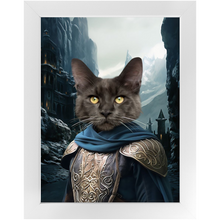 Load image into Gallery viewer, HELM'S BLEEP - Lord of the Rings Inspired Custom Pet Portrait Framed Satin Paper Print