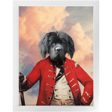 Load image into Gallery viewer, GENERAL D. ZASTER - Renaissance Inspired Custom Pet Portrait Framed Satin Paper Print
