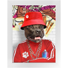 Load image into Gallery viewer, Furresh - Hip Hop & Rappers Inspired Custom Pet Portrait Framed Satin Paper Print
