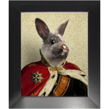 Load image into Gallery viewer, Duke E. Tout - Royalty & Renaissance Inspired Custom Pet Portrait Framed Satin Paper Print