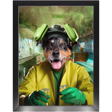 Load image into Gallery viewer, HEISENBARK - Breaking Bad Inspired Custom Pet Portrait Framed Satin Paper Print