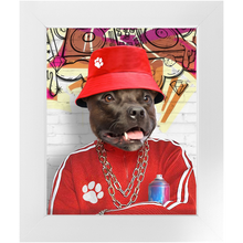Load image into Gallery viewer, Furresh - Hip Hop & Rappers Inspired Custom Pet Portrait Framed Satin Paper Print
