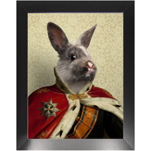 Load image into Gallery viewer, Duke E. Tout - Royalty & Renaissance Inspired Custom Pet Portrait Framed Satin Paper Print
