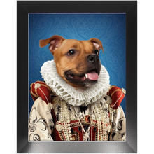 Load image into Gallery viewer, Duchess Muchess - Renaissance Inspired Custom Pet Portrait Framed Satin Paper Print