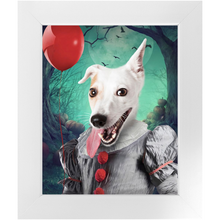 Load image into Gallery viewer, Manypies - Halloween, IT & Clown Inspired Custom Pet Portrait Framed Satin Paper Print