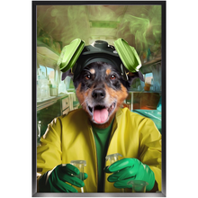 Load image into Gallery viewer, HEISENBARK - Breaking Bad Inspired Custom Pet Portrait Framed Satin Paper Print