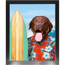 Load image into Gallery viewer, GNARLY - Custom Pet Portrait Framed Satin Paper Print