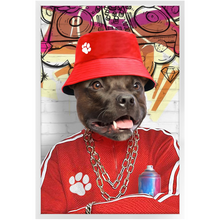 Load image into Gallery viewer, Furresh - Hip Hop & Rappers Inspired Custom Pet Portrait Framed Satin Paper Print
