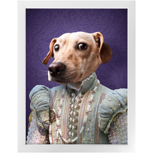 Load image into Gallery viewer, Ladee Light - Renaissance Inspired Custom Pet Portrait Framed Satin Paper Print