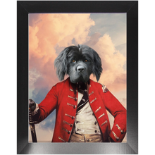 Load image into Gallery viewer, GENERAL D. ZASTER - Renaissance Inspired Custom Pet Portrait Framed Satin Paper Print