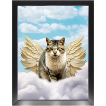 Load image into Gallery viewer, Golden Angel - Heavenly Angels Inspired Custom Pet Portrait Framed Satin Paper Print