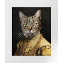 Load image into Gallery viewer, EARL E. BYRD - Renaissance Inspired Custom Pet Portrait Framed Satin Paper Print
