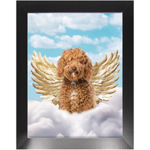 Load image into Gallery viewer, Golden Angel 2 - Heavenly Angels Inspired Custom Pet Portrait Framed Satin Paper Print