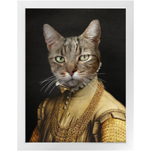 Load image into Gallery viewer, EARL E. BYRD - Renaissance Inspired Custom Pet Portrait Framed Satin Paper Print
