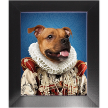 Load image into Gallery viewer, Duchess Muchess - Renaissance Inspired Custom Pet Portrait Framed Satin Paper Print