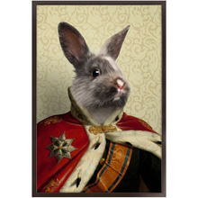 Load image into Gallery viewer, Duke E. Tout - Royalty & Renaissance Inspired Custom Pet Portrait Framed Satin Paper Print