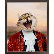 Load image into Gallery viewer, Earl E. Riser - Renaissance Inspired Custom Pet Portrait Framed Satin Paper Print