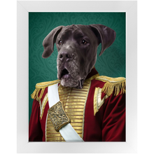 Load image into Gallery viewer, Duke of Pork - Royalty & Renaissance Inspired Custom Pet Portrait Framed Satin Paper Print