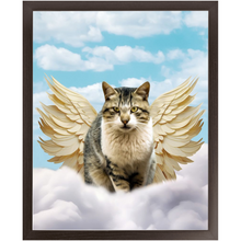 Load image into Gallery viewer, Golden Angel - Heavenly Angels Inspired Custom Pet Portrait Framed Satin Paper Print