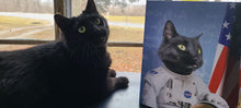 Load image into Gallery viewer, Astrofun - NASA Astronaut Inspired Custom Pet Portrait Canvas