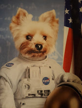 Load image into Gallery viewer, Astrofun - NASA Astronaut Inspired Custom Pet Portrait Canvas