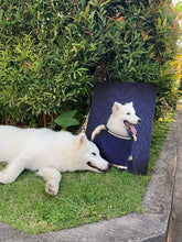 Load image into Gallery viewer, Blue Suede Chew Toy - Elvis Presley, Rock & Roll Inspired Custom Pet Portrait Canvas