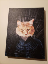 Load image into Gallery viewer, Winters Tail - Game of Thrones Inspired Custom Pet Portrait Canvas