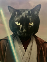 Load image into Gallery viewer, Obi Have - Jedi Obi Wan Kenobi & Star Wars Inspired Custom Pet Portrait Canvas