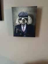 Load image into Gallery viewer, Big Jobs - Peaky Blinders & Gangster Inspired Custom Pet Portrait Canvas