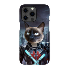 Load image into Gallery viewer, BLACK AZNITE CUSTOM PET PORTRAIT PHONE CASE